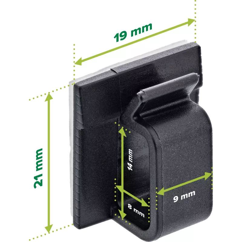InLine 59971H cable organizer Universal Cable hook Black 100 pc(s)