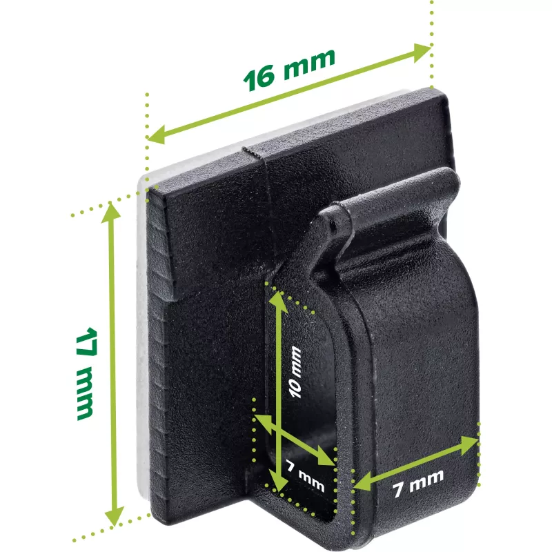 InLine 59971E cable organizer Universal Cable hook Black 10 pc(s)