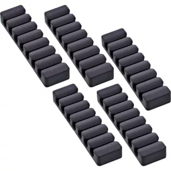 InLine 59971L cable organizer Universal Cable clip Black 5 pc(s)
