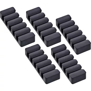 InLine 59971K cable organizer Universal Cable clip Black 5 pc(s)