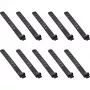 InLine 59972A cable tie Ladder cable tie Silicone Black 10 pc(s)
