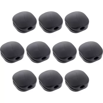 InLine 59971M cable organizer Universal Cable clip Black 10 pc(s)