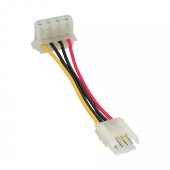 InLine Power Adapter internal floppy female / Molex 4pin male 0.06m