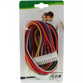 InLine Mainboard Cable ATX 24pin male / female 0.45m
