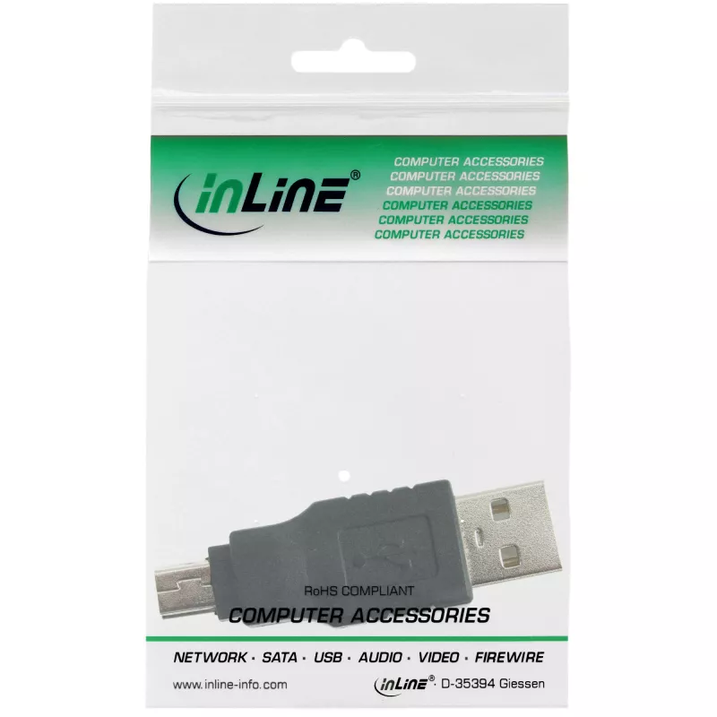 InLine Adapter USB 2.0 Type A male / Mini-USB 5 Pin male 33441C