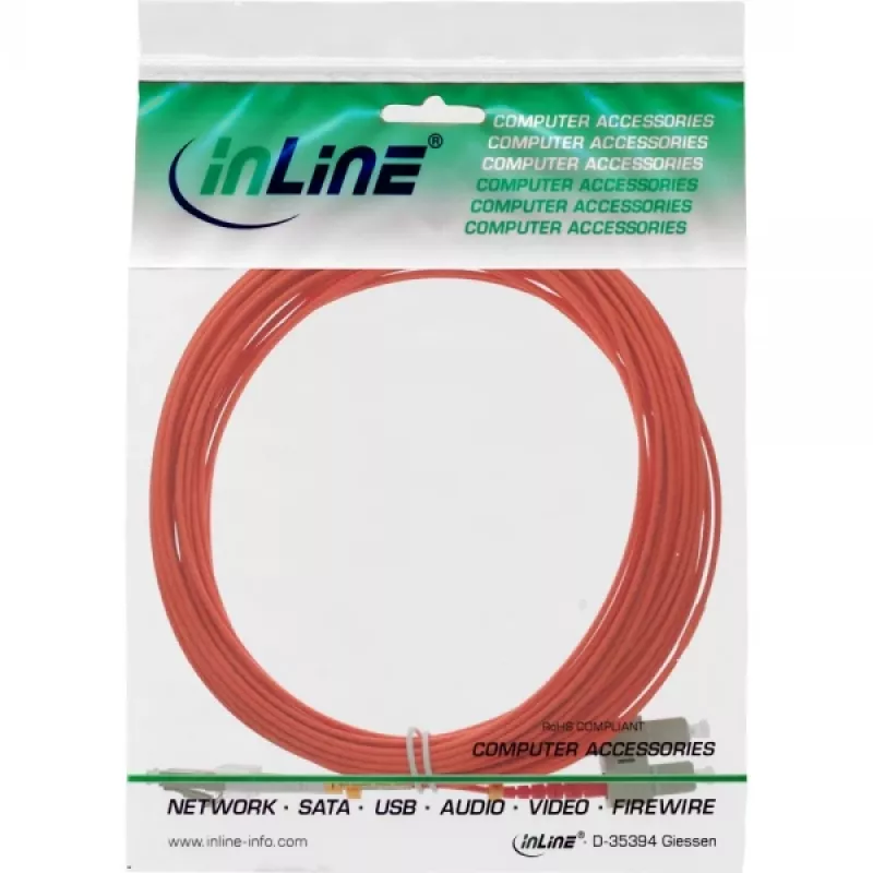 Fiber Optical Duplex Cable LC/SC InLine 88638 50/125µm OM2 25m