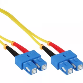 InLine fiber optical duplex cable SC/SC 9/125µm OS2 2m, 2 m, OS2, SC, SC