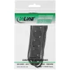 InLine Socket strip, 4-way earth contact CEE 7/3, black, 3m