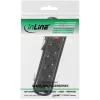 InLine Socket strip, 4-way earth contact CEE 7/3, with switch, black, 3m