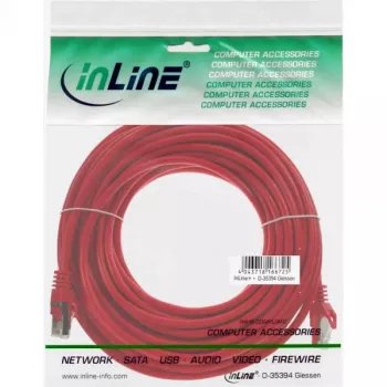 InLine Patch Cable F/UTP Cat.5e red 10m