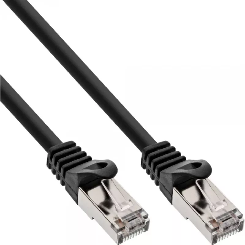 InLine Patch Cable F/UTP Cat.5e black 7m