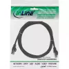 InLine Patch Cable F/UTP Cat.5e black 1m