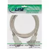InLine null modem cable DB9 female / female, assembled, grey, 10m