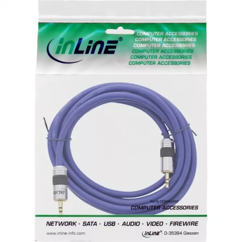 InLine Premium Audio Cable 3.5mm Stereo male / male 7m