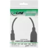 InLine Micro USB OTG Adapter Cable Micro-B male to USB A female 0.1m
