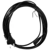 InLine power cable, Euro male / Euro8 male, black, 10m