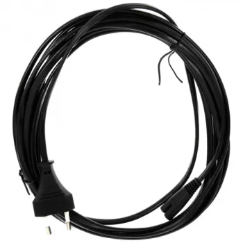 InLine power cable, Euro male / Euro8 male, black, 10m