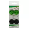 Cable rubber clipper InLine 6 pcs — white, green, black — cable organizer clips