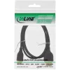 InLine High Speed HDMI Cable with Ethernet, AM/CM, super slim, black/gold, 1.5m