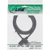 InLine High Speed HDMI Cable with Ethernet, AM/DM, super slim, black/gold, 1.5m