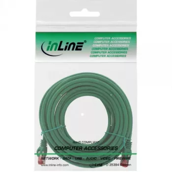 InLine Patch Cable S/FTP PiMF Cat.6 250MHz copper halogen free green 15m