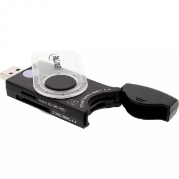 InLine USB 3.0 Mobile Card Reader with 2 Slots for SD SDHC SDXC microSD