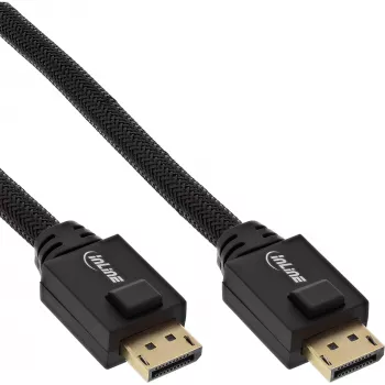 InLine DisplayPort active cable, black, gold-plated contacts, 15m