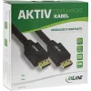 InLine DisplayPort active cable, black, gold-plated contacts, 15m