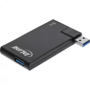 InLine USB 3.0 Rotatable Hub, 4 Port, black