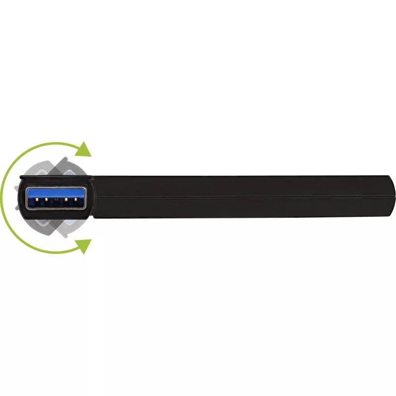 InLine USB 3.0 Rotatable Hub, 4 Port, black