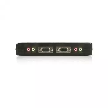 StarTech.com 4 Port Black USB KVM Switch Kit with Cables and Audio