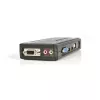 StarTech.com 4 Port Black USB KVM Switch Kit with Cables and Audio