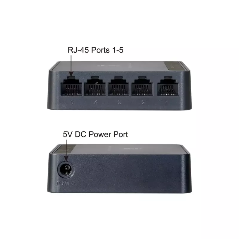 Network Switch LevelOne FEU-0512 Fast Ethernet 10/100 Black
