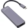 InLine Multi-hub USB 3.2 Gen.1, 2x USB-A, HDMI 4K/30Hz, card reader, alu, grey