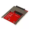 StarTech.com mSATA SSD to 2.5in SATA Adapter Converter, SATA, mSATA, Black, Red, Silver, CE, FCC, 6 Gbit/s, -40 - 85 °C