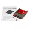 StarTech.com mSATA SSD to 2.5in SATA Adapter Converter, SATA, mSATA, Black, Red, Silver, CE, FCC, 6 Gbit/s, -40 - 85 °C