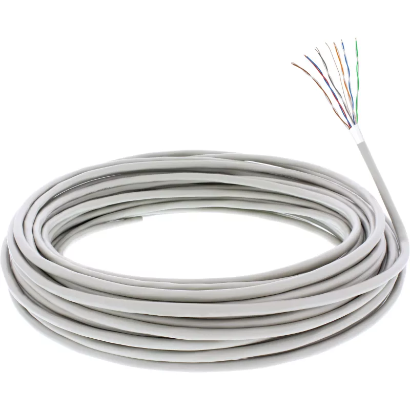 InLine Telephone Cable 12 wire solid installation 6x2x0.6mm shielded 100m