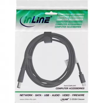 InLine USB-C to HP Notebook (round/large) charging cable, 2m