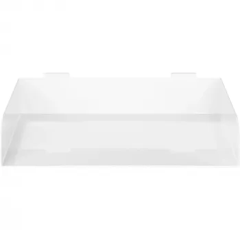 Modular shelf InLine Slatwall Shelf large white Steel 318mm 250mm 68mm