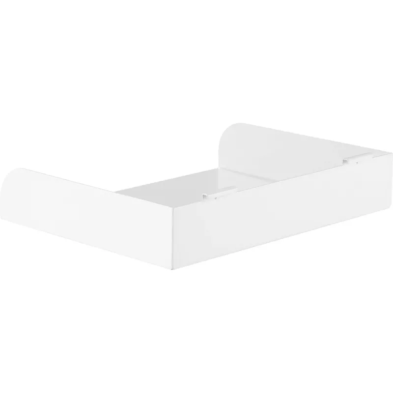 Modular shelf InLine Slatwall Shelf large white Steel 318mm 250mm 68mm