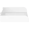 Modular shelf InLine Slatwall Shelf large white Steel 318mm 250mm 68mm