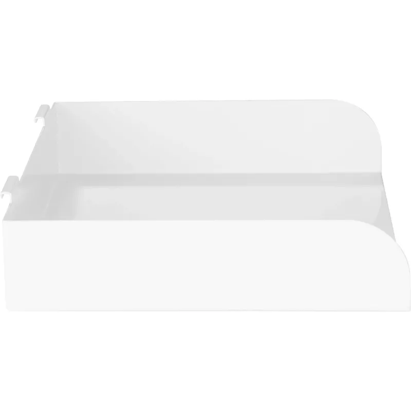 Modular shelf InLine Slatwall Shelf large white Steel 318mm 250mm 68mm