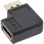 InLine DisplayPort Adaptor DisplayPort male female left angled 17199L