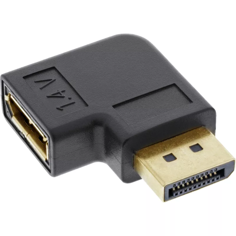 InLine DisplayPort Adaptor, DisplayPort male / female right angled