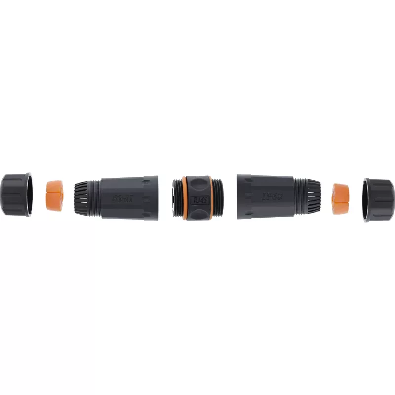 InLine Cat.6A coupling, waterproof IP68, 2x RJ45 F/F, 1:1