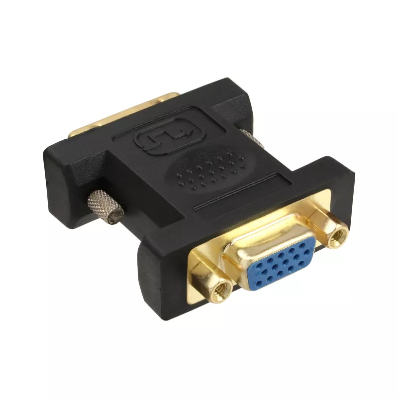 InLine DVI-A Adapter DVI 12+5 male to VGA 15HD female gold plated