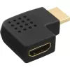 InLine HDMI Adapter male female side angled left gold plated 17600S