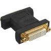 InLine DVI-I Adapter digital + analog 24+5 female / female black gold plated