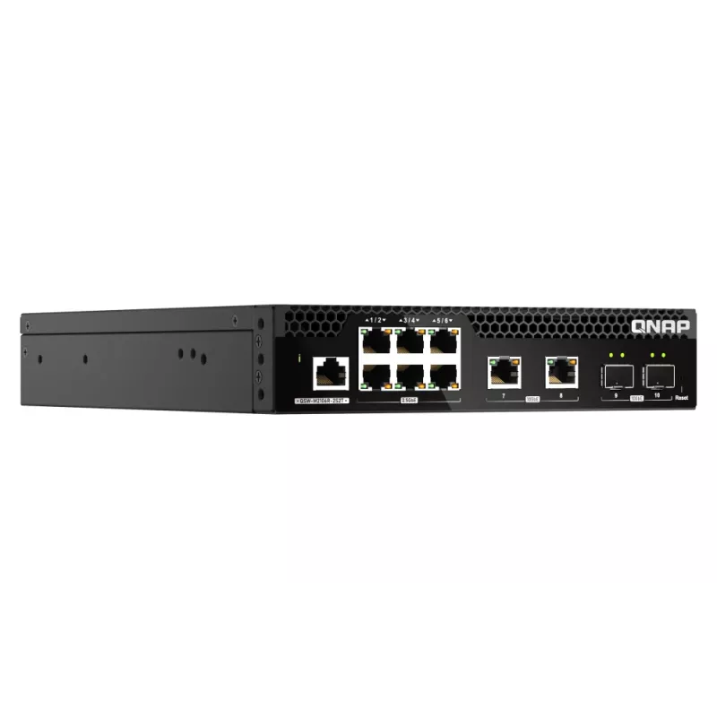 QNAP QSW-M2106R-2S2T network switch Managed L2 10G Ethernet (100/1000/10000) 1U Black