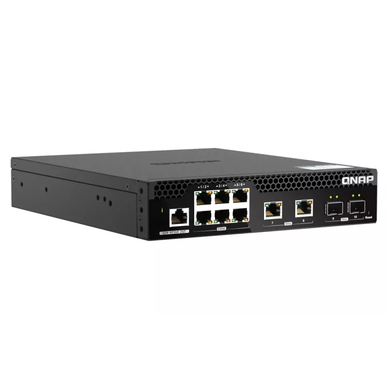QNAP QSW-M2106R-2S2T network switch Managed L2 10G Ethernet (100/1000/10000) 1U Black